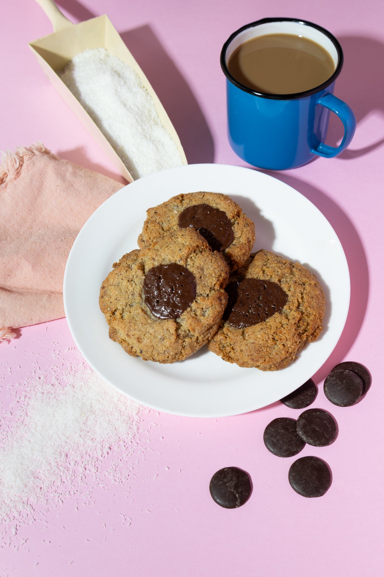 Macaron végan à la noix de coco sans blé